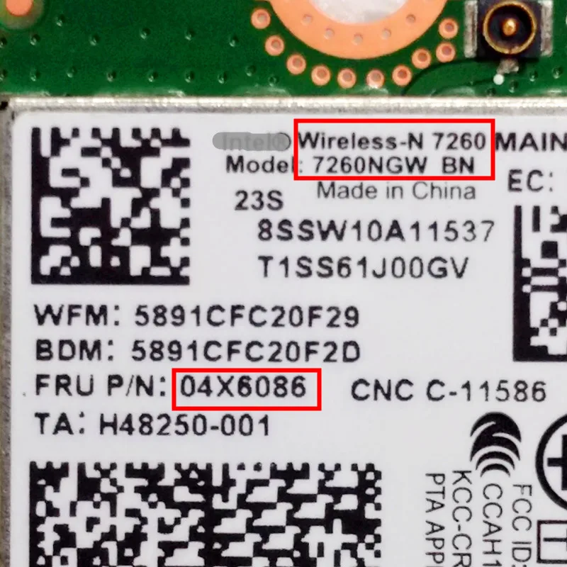 7260NGW 7260 BN Bt4.0 для Thinkpad L440 L540 X240 X240s T440 T440S T440P t540P w540 W541 FRU 04X6086 04X6009 04W3830