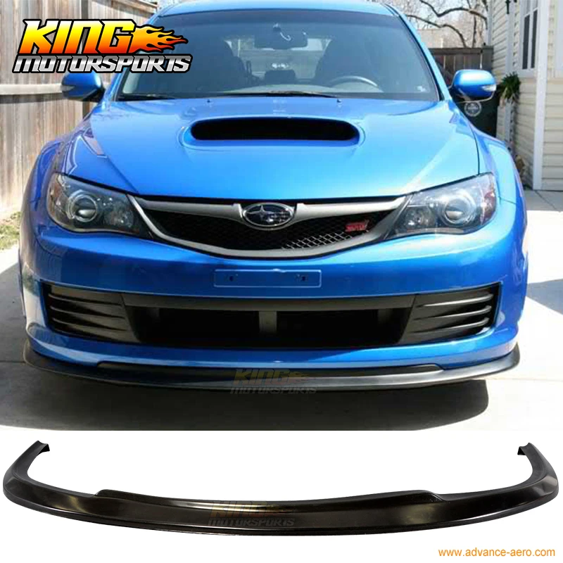 Для 2008-2010 Subaru Impreza WRX STI CS Стиль поли-Уретановый передний бампер губы