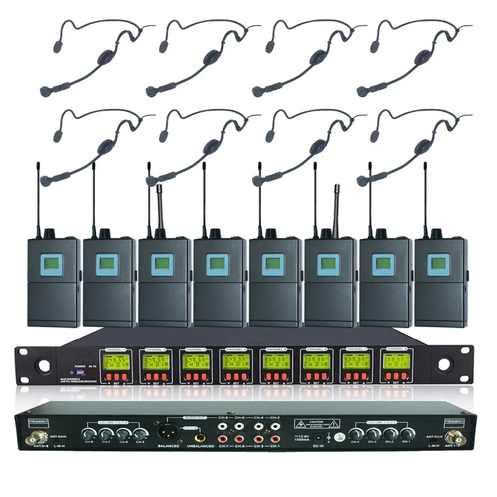 U8-OK-1B-HM-1500 Профессиональная UHF беспроводная гарнитура, микрофон для сценического исполнения пения или Hosting Speech и т. д