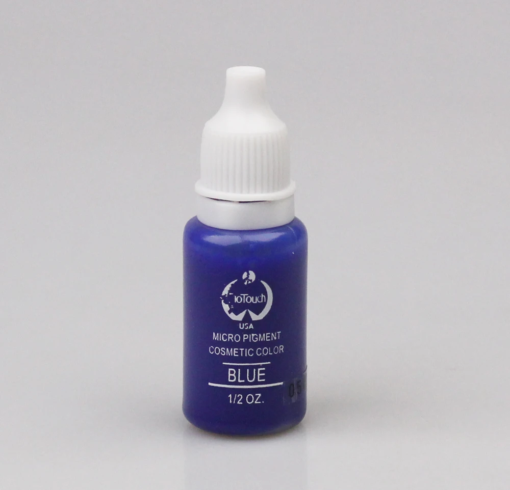 2 Colors Blue Permanent Makeup Cosmetic Tattoo Ink Micro Pigment Color