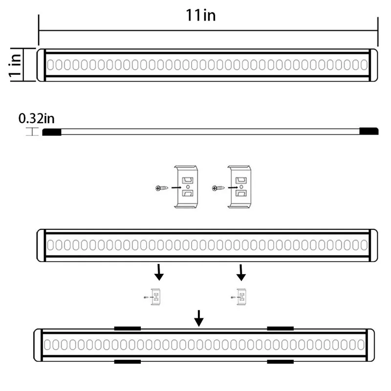 LED Puck Lights Kit Rigid Bar62