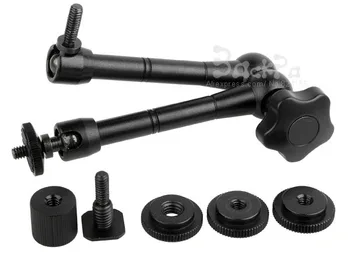 

20PCS 11Inch Metal Magic Arm Flexible Fits for DSLR Rig Camera Camcoder LCD Monitor Flash Light Mount