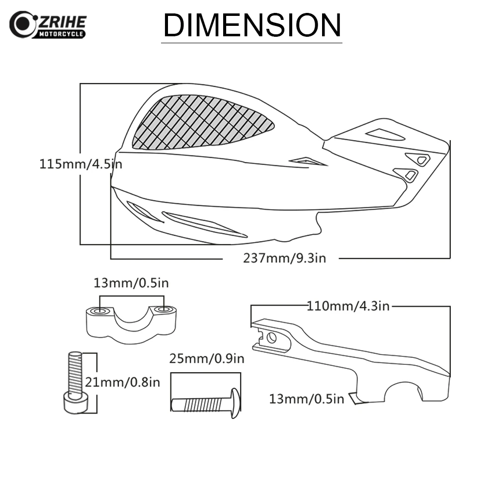 22 мм pit dirt bike амортизатор для мотоцикла руль рук защита Yamaha MT03 MT07 MT09 MT25/Tracer MT10