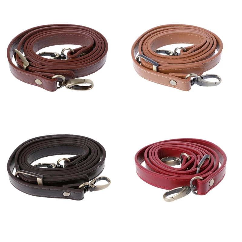 

120*1.5cm PU Leather bag straps Crossbody Adjustable Bag Handles Black/Brown Diagonal Bag Lady Bag Accessories