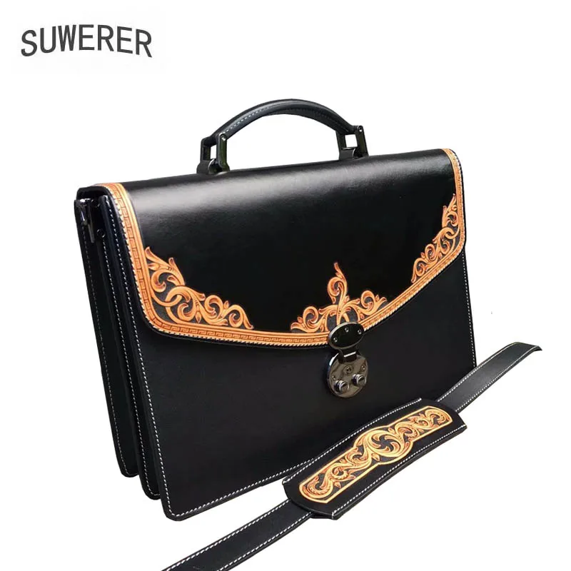 

Genuine Leather women bags 100% handmade carving Luxury cowhide Genuine Leather women bags designer tote women leather handbags
