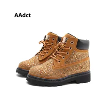 AAdct autumn new fashion Rhinestone girls boots Brand High quality kids boots All-match princess children boots for girls AAdct autumn new fashion Rhinestone girls boots Brand High quality kids boots All-match princess children boots for girls