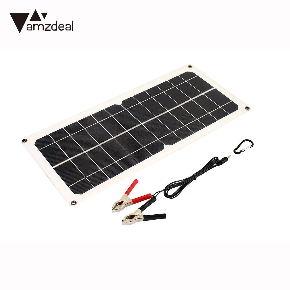 

Durable Solar Generator Solar Panel Emergency Power Supply Car Battery Chargiing Fast Charger Outdoor 10W 18V USB+DC Port