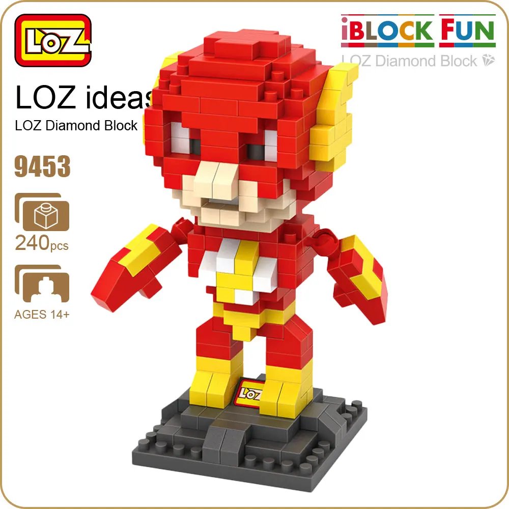 LOZ iBlock Fun Building Blocks Superhero Figure Comics Mini Superhero Toys Action Figure Super Heroes Diamond