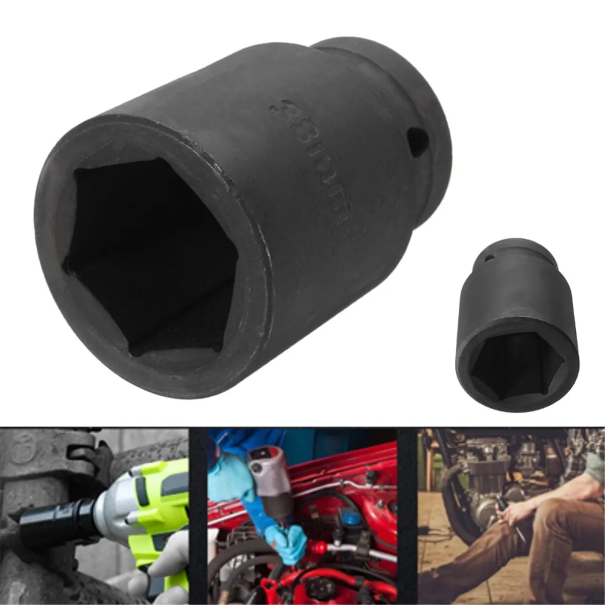 

New Air Impact Deep Socket 1/2 Drive 38mm 1" OR Balljoint Socket Some Rover Nut Socket Wrench Air Socket Wrench Head 1/2