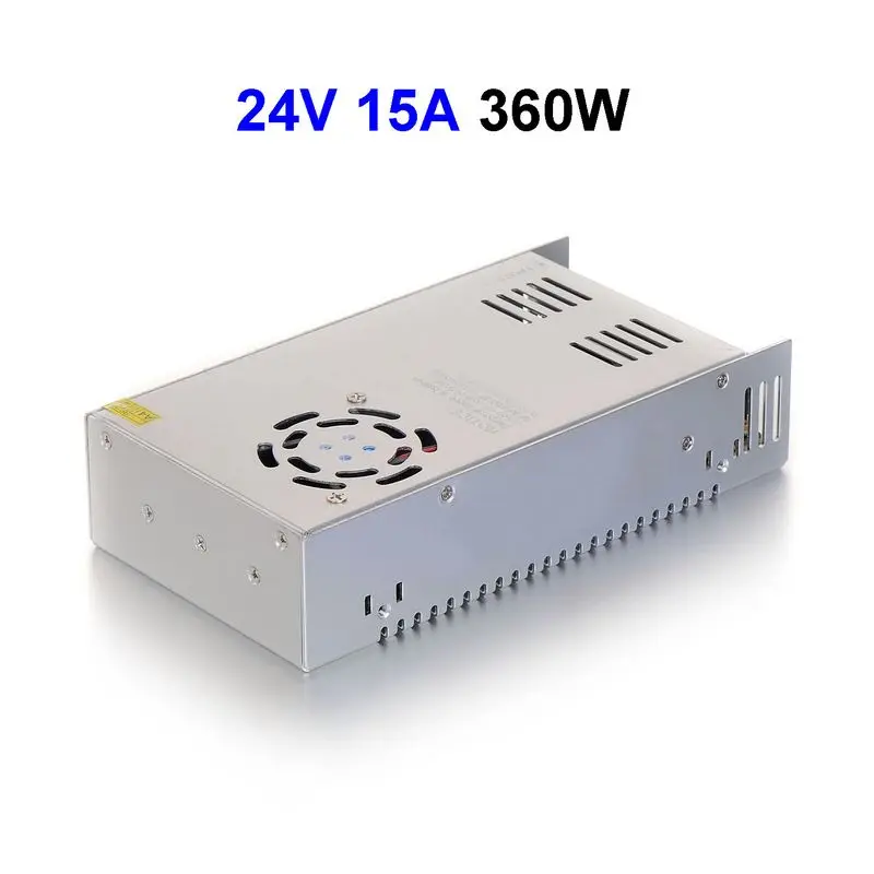 

15pcs DC24V 15A 360W Switching Power Supply Adapter Driver Transformer For CCTV Security Cameras LCD Monitor