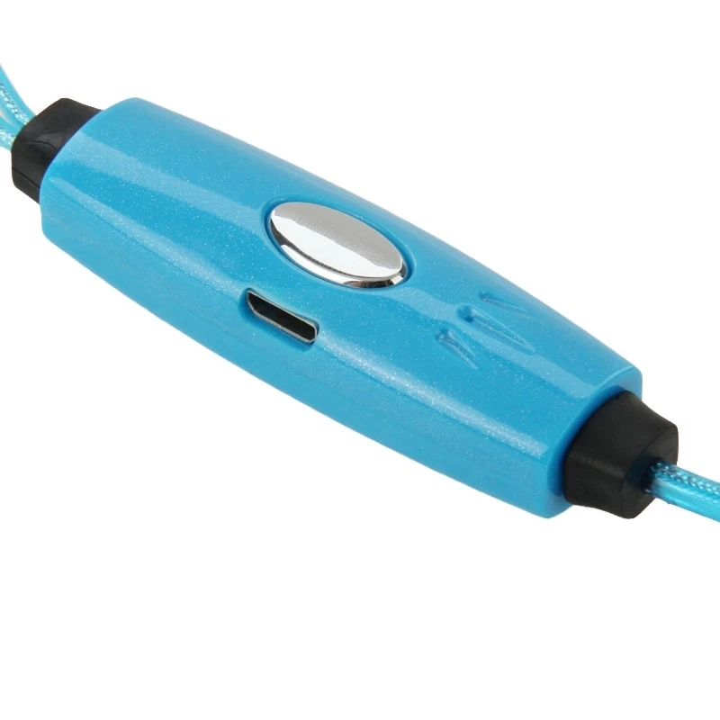 Светящиеся в темноте наушники EL со светодиодной подсветкой проводные с