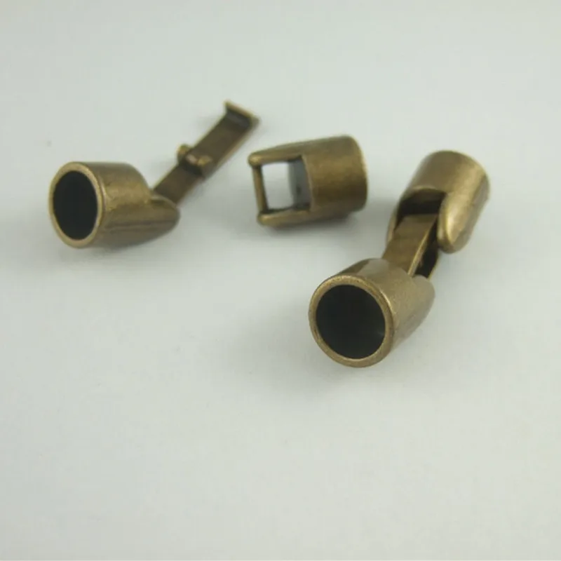 5 Sets Antique Bronze Snap Clasps for 8mm Round Leather Cord Jewelry