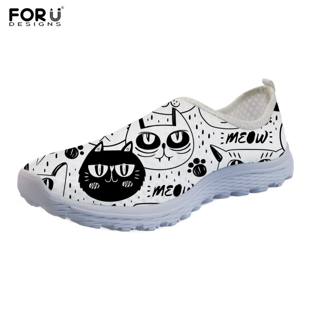 cat print shoes