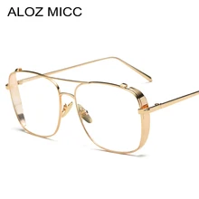 ALOZ MICC новейшие мужские очки, оправа для женщин, золотые прозрачные очки, брендовая дизайнерская Металлическая оправа, женские очки, оправа Q414