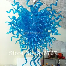 C89-Free синяя люстра стеклянная лампа кулон