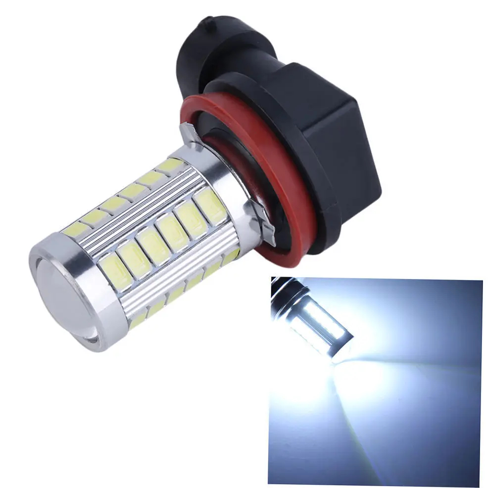 

Super White 6500K 5630 33SMD 33 SMD LED H8/H11 Fog Driving DRL Light 12V DC Car Bulb