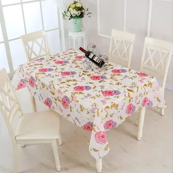 

Waterproof & Oilproof Wipe Clean Tablecloth Dining Kitchen Table Cover Protector Oilcloth Fabric Covering