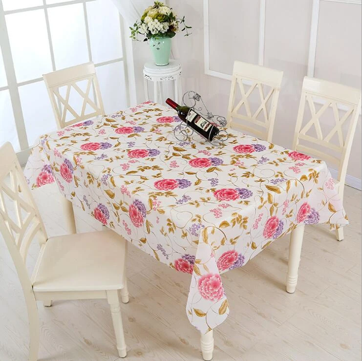 Wipe Clean Tablecloth Waterproof Table Covers Protector For Kitchen Dining Table