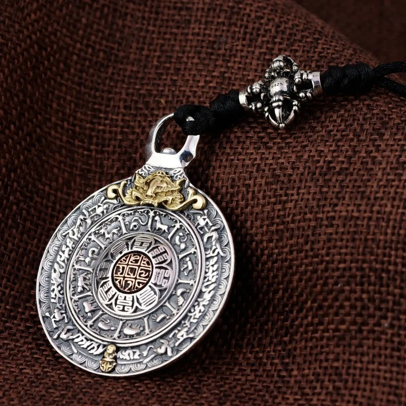 

2019 New Arrival Aventurine Jewelry Line Thai Waist Wholesale S925 Resto Ancient Ways Jiugong Bagua Hang A New Gift Card Bag