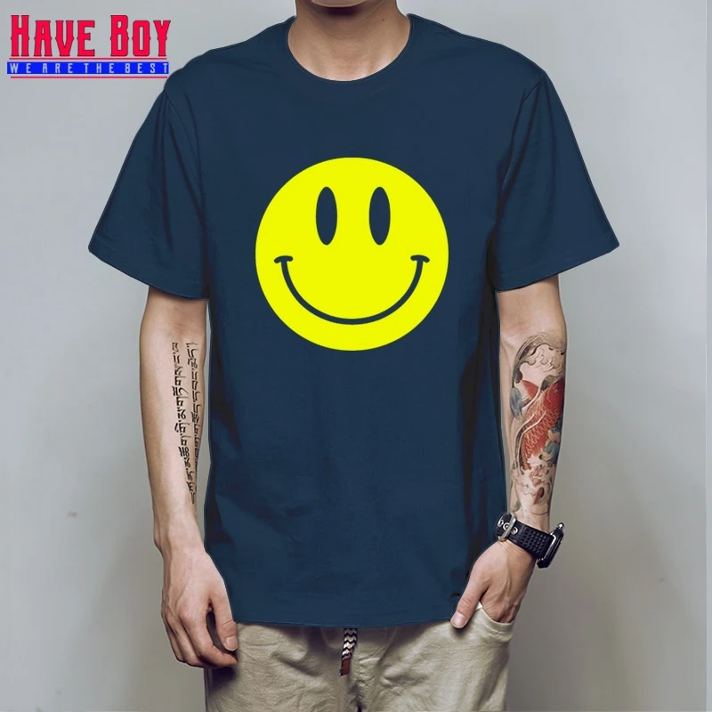 Acid Smiley Face Yellow T shirt House Rave Music Retro Summer Tee Festival Tees