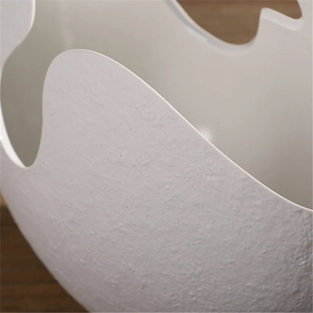 Ceramic Crack Egg Flower Vase Pot Ornament Collection Modern Home Decor