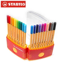 20 цветов Stabilo Point 88 файнлайнер Набор Эскиз маркер 0,4 мм ультра-тонкий микрон карандаш лайнер школьные наборы для рисования Stabilo Caneta