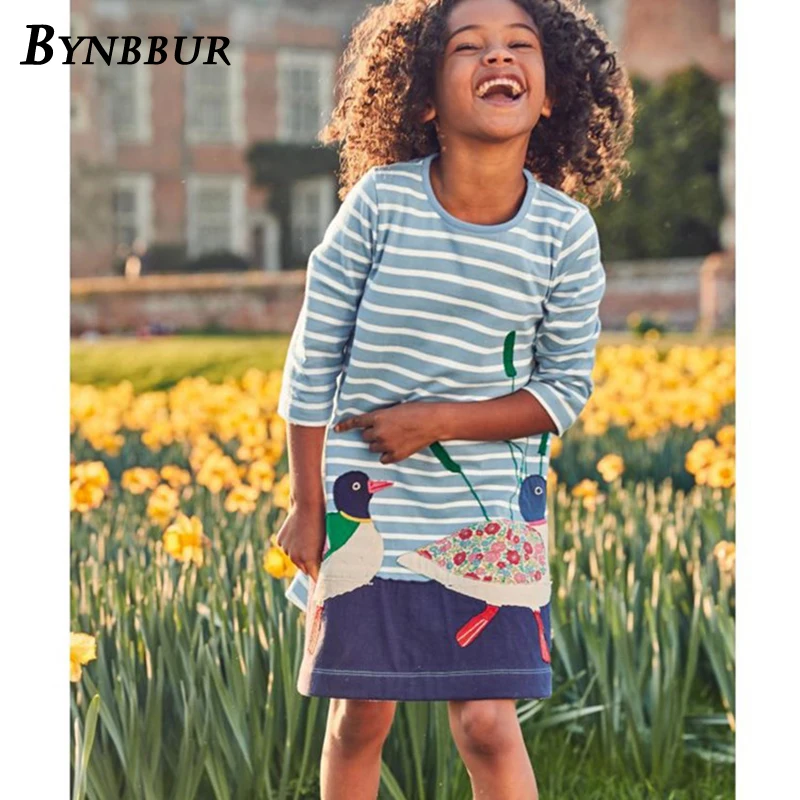 Bynbbur Cartoon Patterns Print Dress Girls Party Dress Cute Baby Kid Girls Princess Dress 2019 Hot Spring Summer New Fashion Bynbbur Cartoon Patterns Print Dress Girls Party Dress Cute Baby Kid Girls Princess Dress 2019 Hot Spring Summer New Fashion