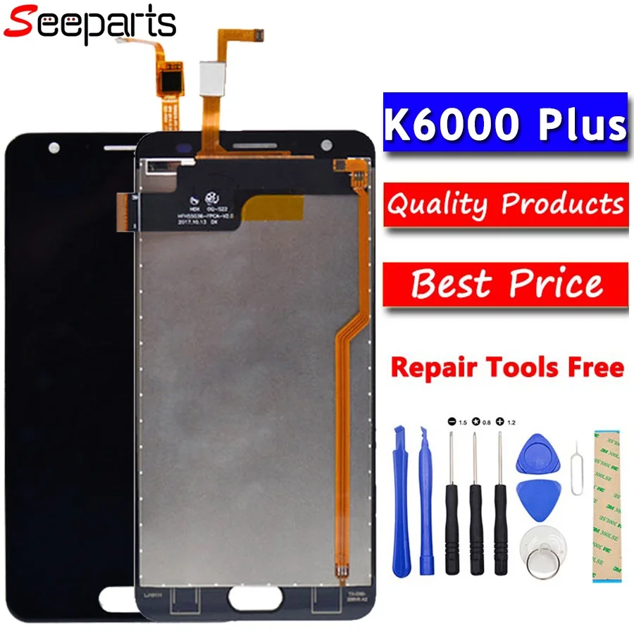 

Test Working 5.5" LCD Oukitel K6000 Plus LCD Screen Display Touch Panel Digitizer Assembly Repalcement Parts Oukitel K6000 LCD