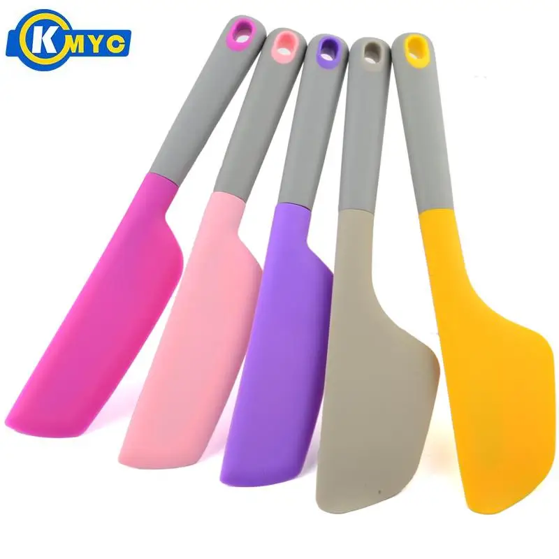 KMYC Colorful Silicone Cream Spatula Butter Spreader Flexible Chocolate Jam Scraper Blending