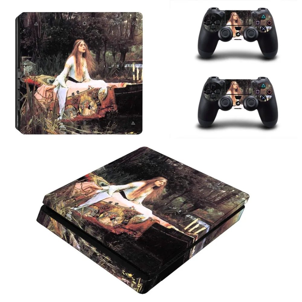 

Decal PS4 Slim Skin Vinyl PS4 Slim Console and Two Controller Sticker for Playstation 4 Slim