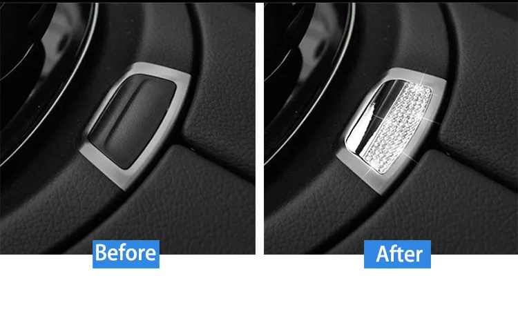 Стайлинг центральной консоли подлокотник коробка кнопка включения Крышка Накладка для Mercedes Benz W213 E класс E200L E300 хромированный аксессуар