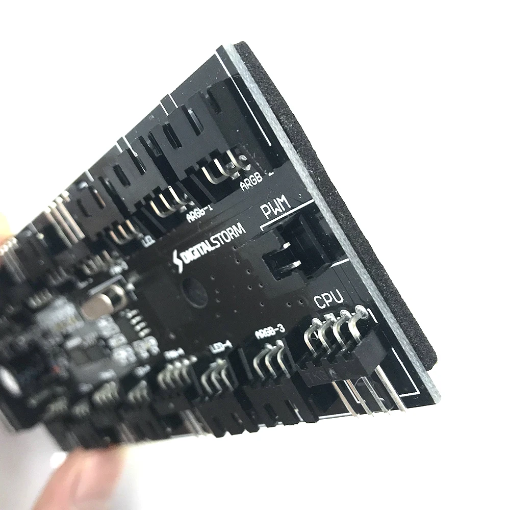 Материнская плата PWM Fan HUB температура + контроль скорости ШИМ 4Pin ARGB 3P 5V Symphony Strip Combo