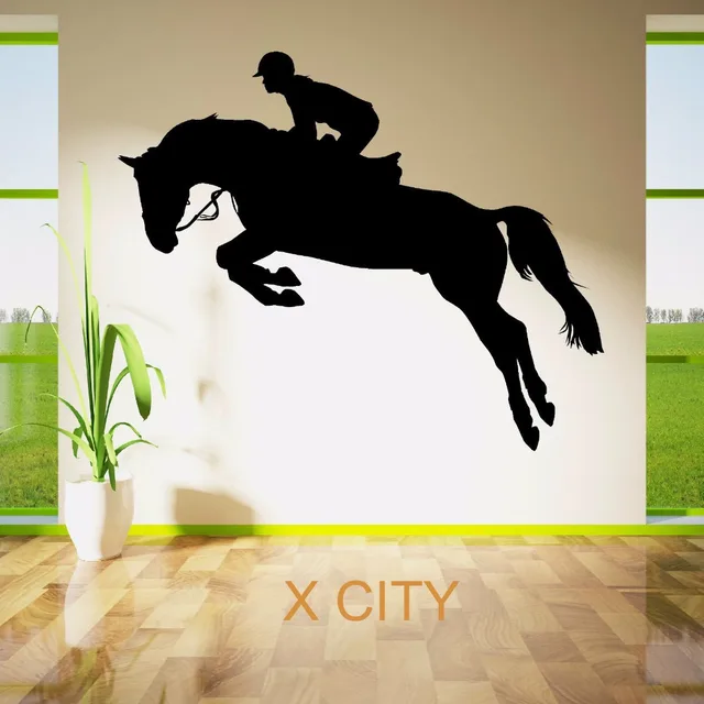 Buy HORSE JUMPING SHOW RIDER JOCKEY Sport Silhouette