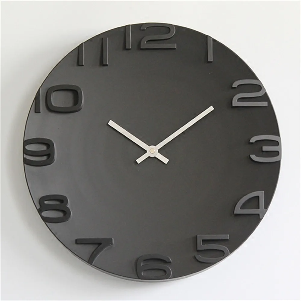 3D цифровые настенные часы Современный дизайн простой Nordic Pow патруль кварцевые часы механизм часов Гостиная Relogio Декор Паредес 5ZB186