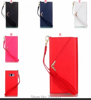 

C-ku Handbag Strap Wallet Leather Case Pouch For Iphone 7 PLUS I7 Iphone7 6 6S 5 SE 5S Purse TPU ID Card Fold Photo Cover 50pcs