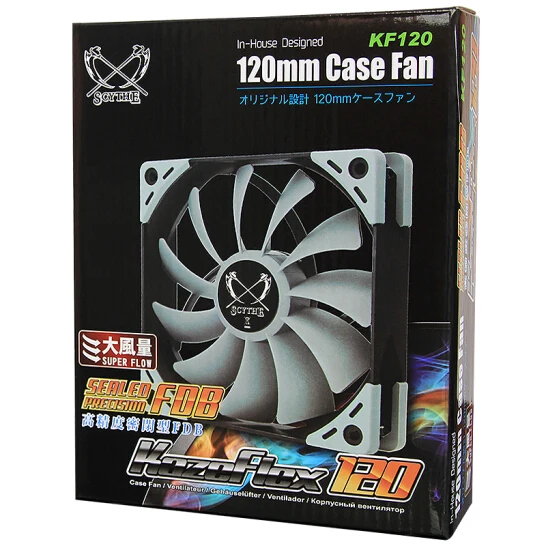 SCYTHE KF120 SU1225FD12M CHP SU1225FD12H RNP PWM 4 P 120 мм ПК Компьютерный Вентилятор кулер охлаждения