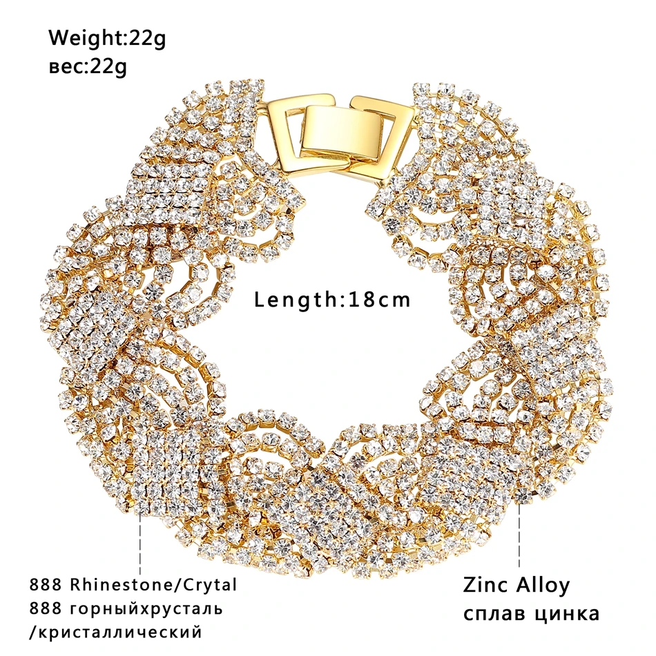 Minmin роскошный золотой цвет Кристалл Свадебные Ювелирные наборы для женщин браслеты с длинной кисточкой серьги наборы модные ювелирные изделия EH424+ SL076