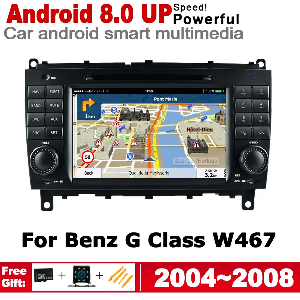 2 Din Car Multimedia Player For Mercedes Benz G Class W467 2004~2008 NTG Android Radio GPS Navigation Autoaudio Bluetooth WiFi