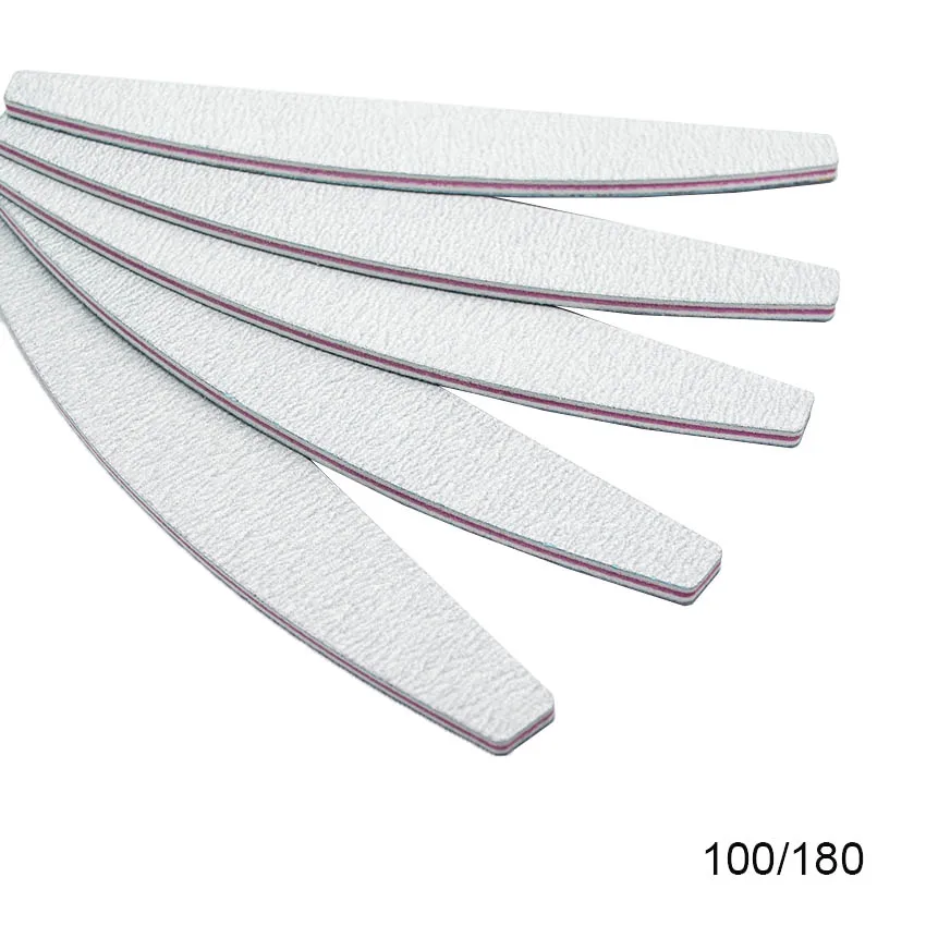 

Nail File 100/180 Sanding Buffer Block DIY Nail Files Grey Boat Nail Tips Polishing Remover Kits Manicure PedicureTools ZJC3001