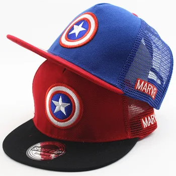 

2017 new Hat New baby boy Girl Tot Super League US Captain Five-pointed Star Child Shade Baseball Cap beanies Sun Hip Hop Hat