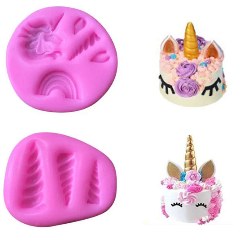 

Pink Unicorn Silicone Mold Fondant Mould Cake Decorating Tools Chocolate Gumpaste Mold Sugarcraft Baking Tools Kitchen Gadgets