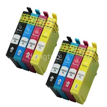 

8pcs T200XL Ink Cartridge For T2001-T2004 Workforce WF 2510 2520 2530 2540 Expression XP-100 200 300 310 400 410 T2001 XL