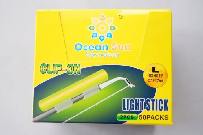 100 шт. флуоресцентная подсветка размер L|rod tip clip|clip on light stickfishing rod tips |