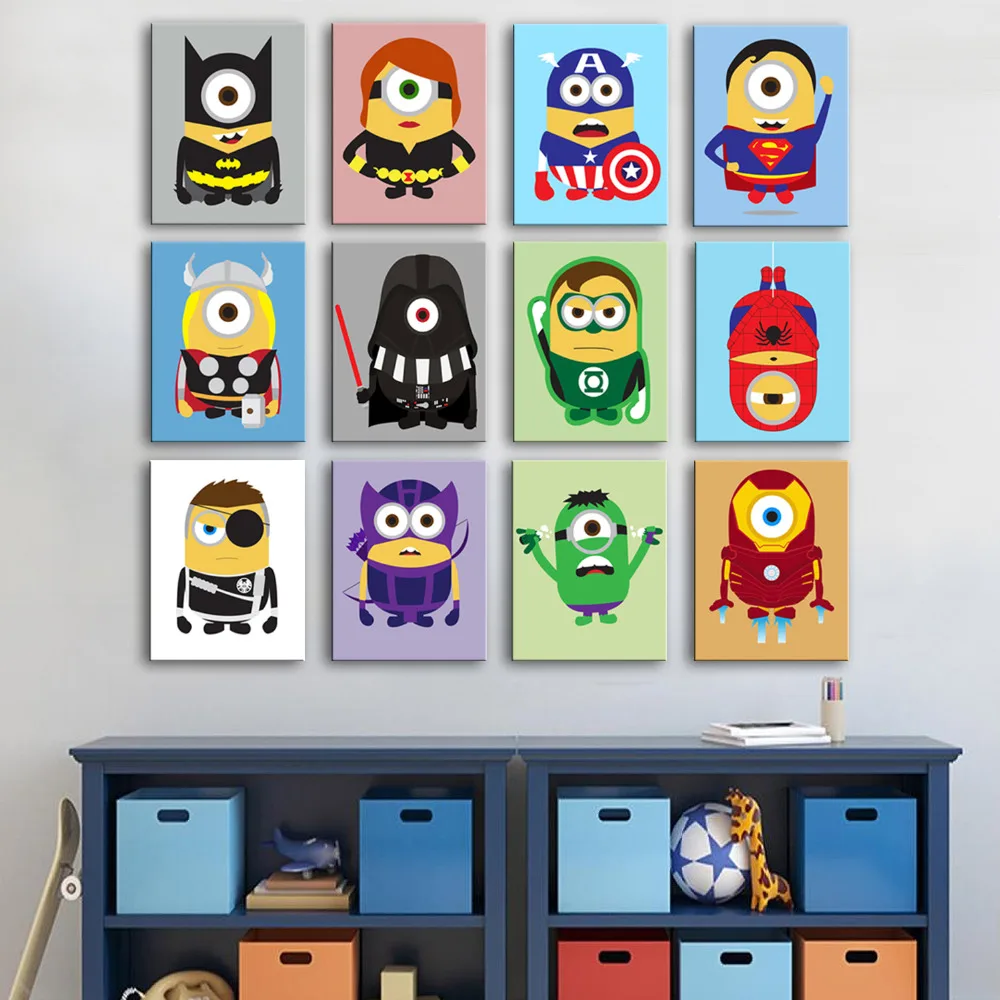 Buy HD Cartoon Canvas Art Print Painting Poster, Print