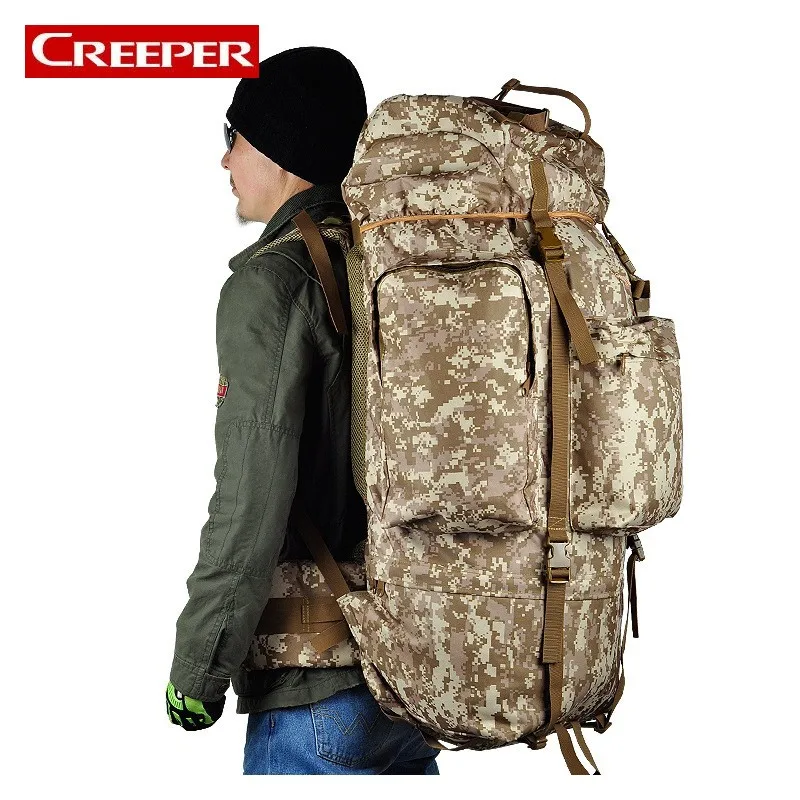 

Large Capacity Tactical Bag Mountaineer Bag 100L Outdoor Camping Hiking Camouflage Backpack Waterproof Cover Military Backpack