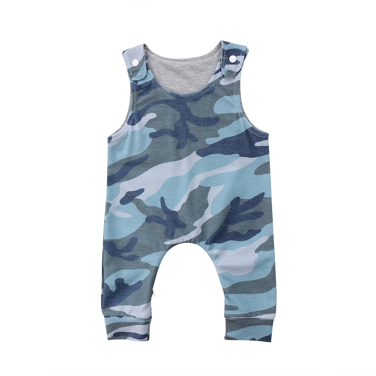 

2018 Casual Cotton Newborn Baby Boys Girl Sleeveless Vest Camouflage Romper Jumpsuit Outfit Clothes Size 0-24M