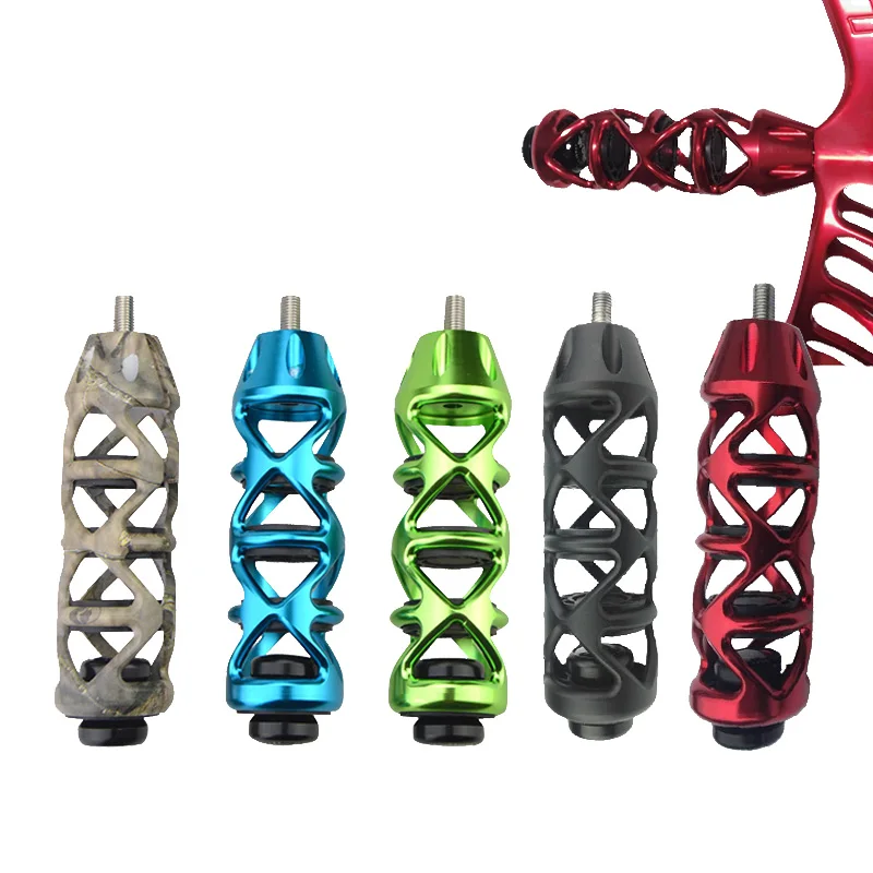 

1pc Archery Bow Stabilizer CNC Aluminum Hollow Stabilizer 5 Inch TPR Rubber Damper Hunting Recurve Bow Absorber Shock Silencer