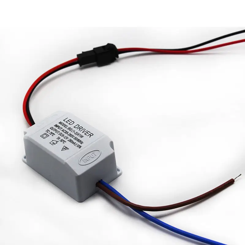 

AC 85V-265V to DC 9-12V LED Electronic Transformer Power Supply Driver (1-3) X1W