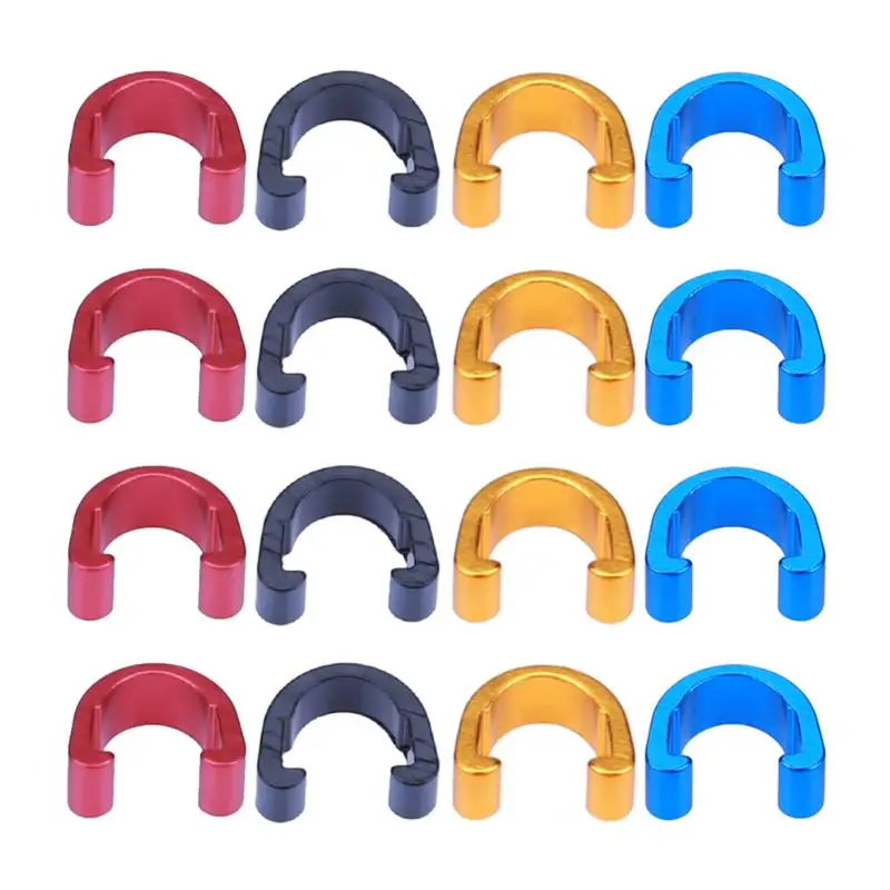 

10pcs Brake Cable Clips Cable Housing Line Wire Gear Guide C-type Reusable Bicycle Frame Brake Buckle Clips C-clips Ties