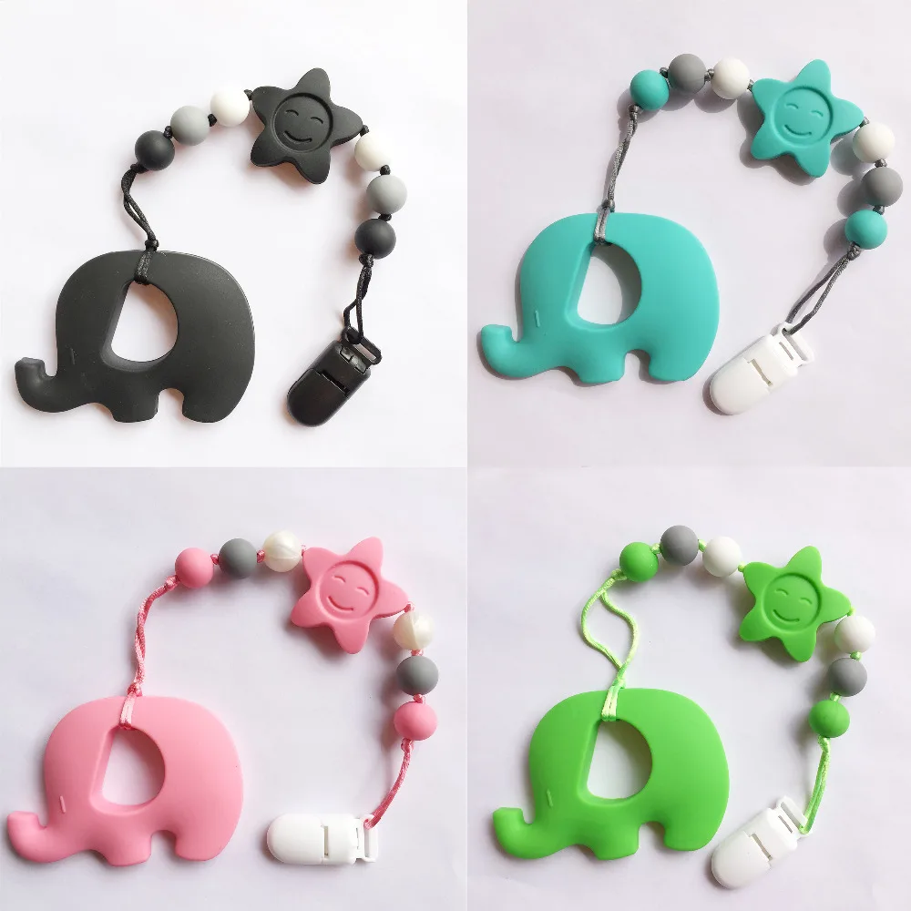 silicone teething pendant